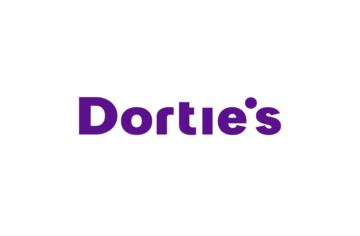 Dorties logo white bg