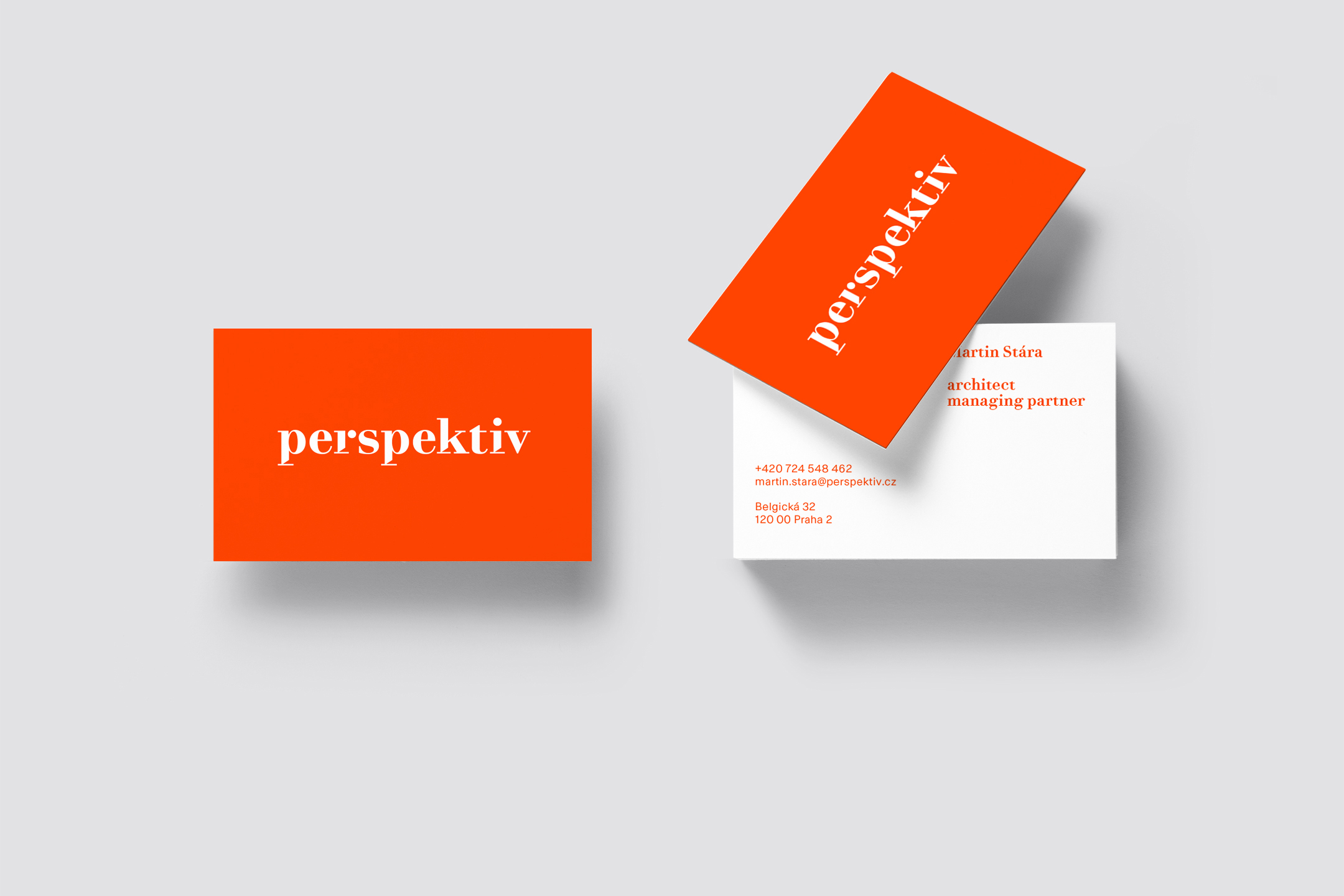 Perspektiv buisness cards vizitky mockup