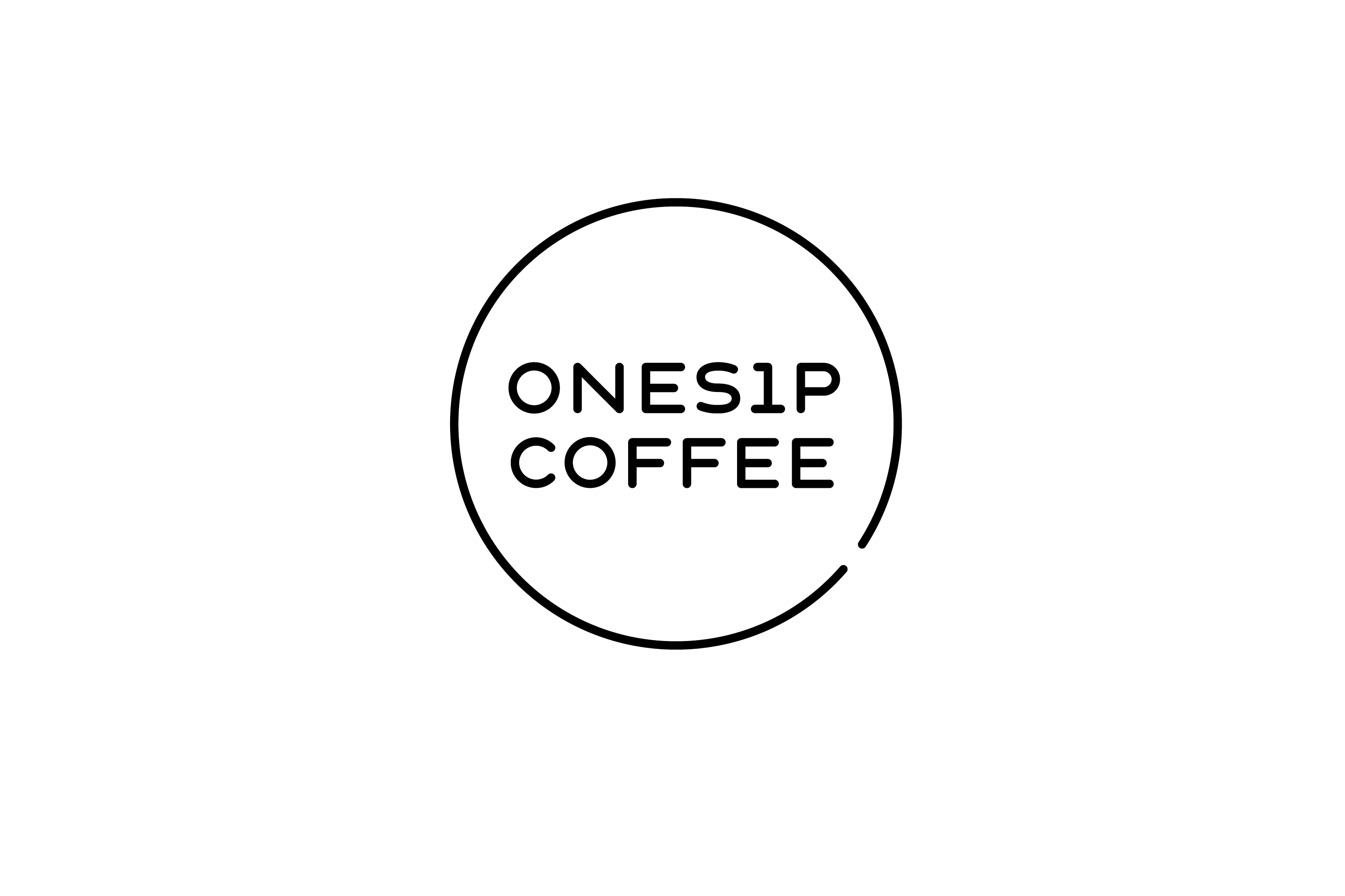 Onesip Coffee Logo 1 black