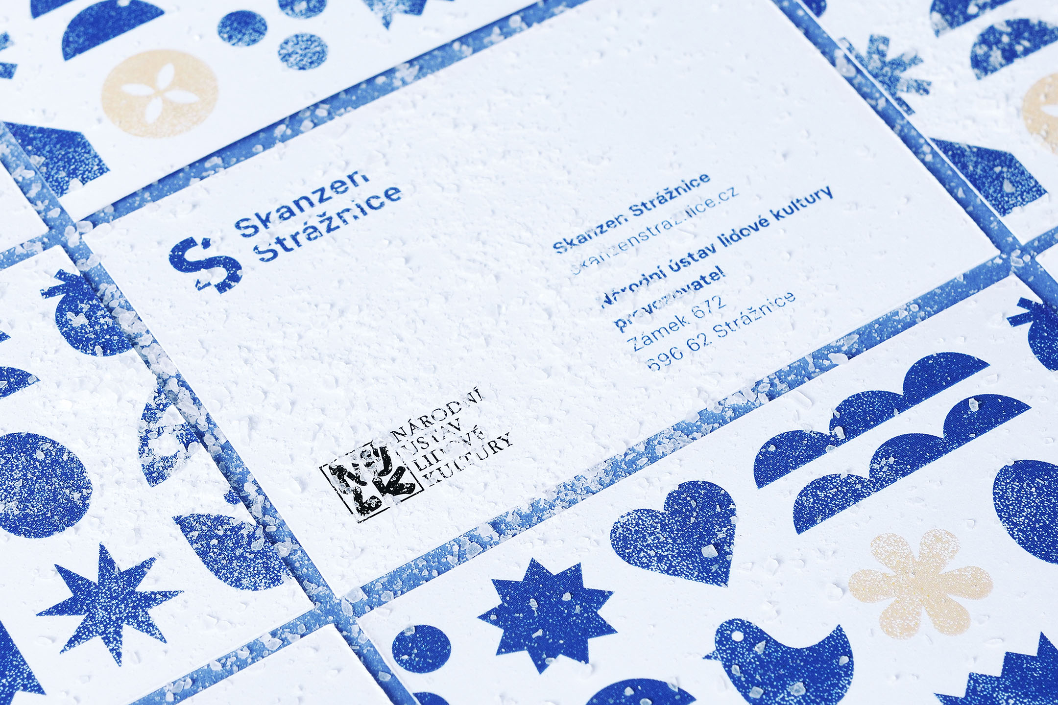 Skanzen Buisness cards Closeup