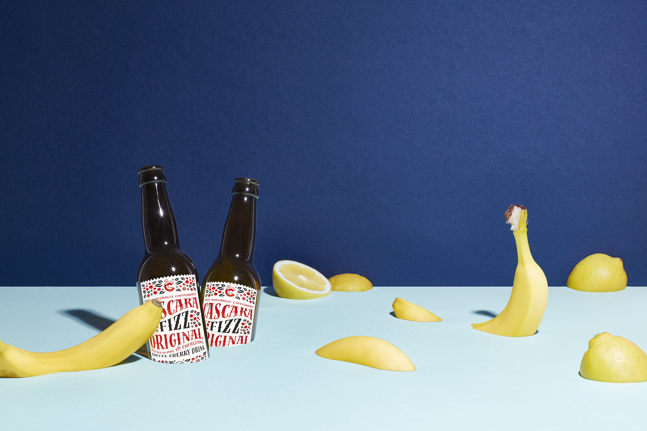 Cascara Fizz product photo banana lemon 