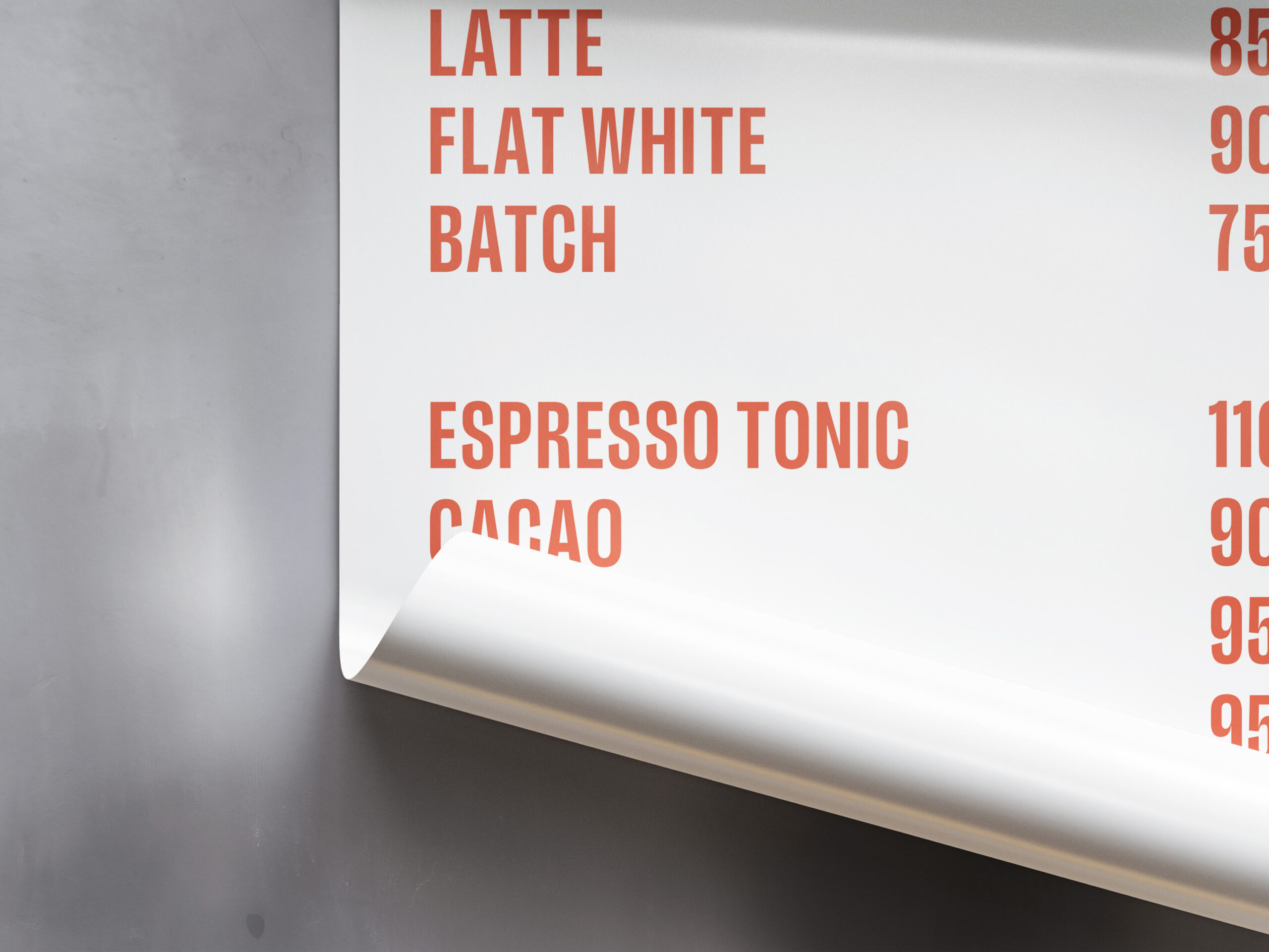 Choux Choux menu plakát poster mockup