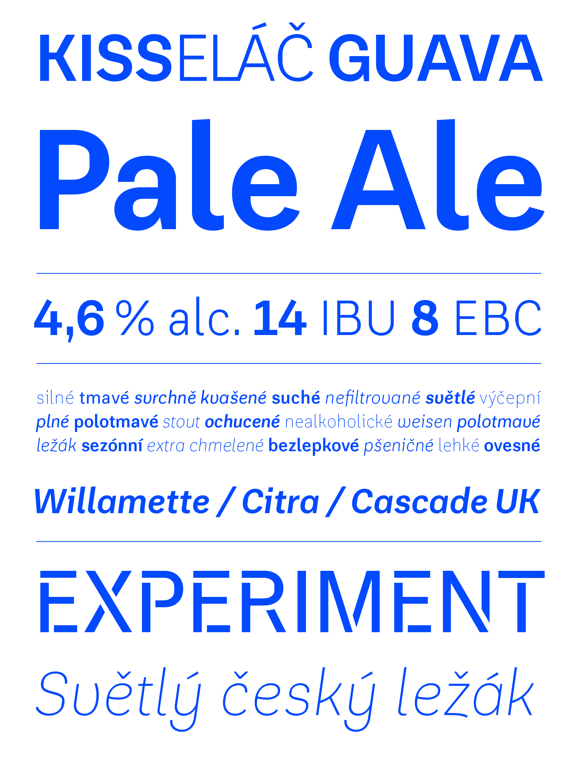 Proud Typeface showcase styles