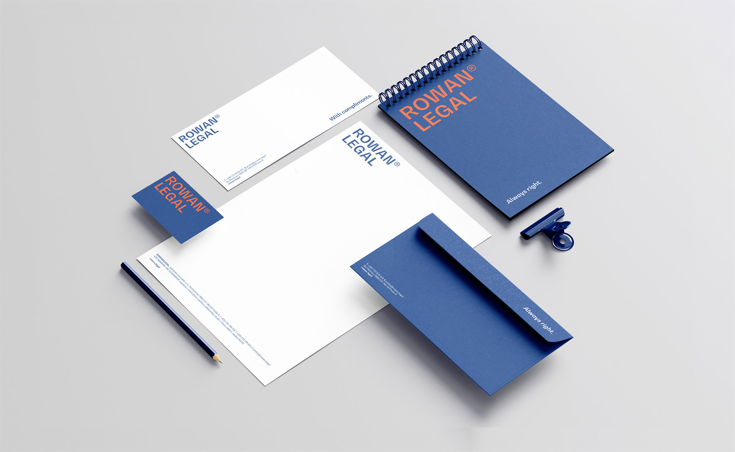 Rowan Legal Merkantil With logo mockup